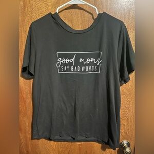 SHEIN Black 'Good Moms Say Bad Words' Tee